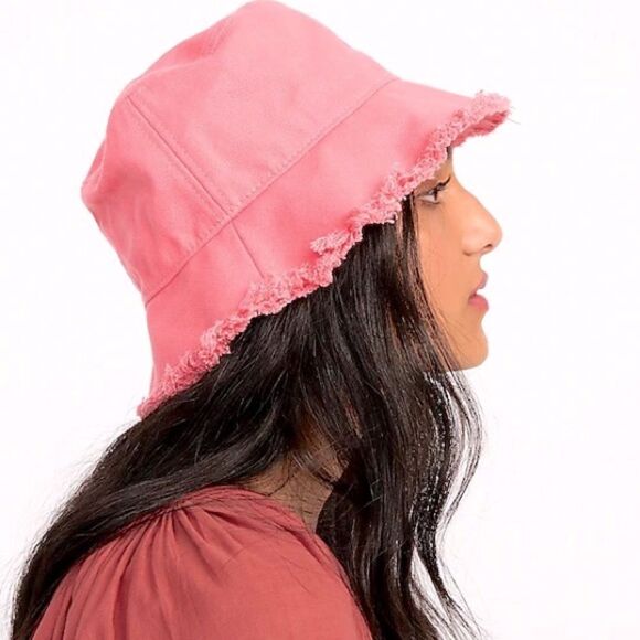 ❤️NWT J. Crew Pink Bucket Hat - Picture 1 of 4
